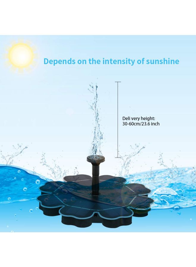Decdeal Solar Fountain Pump For Birdbath Black 310grams  - Image 5