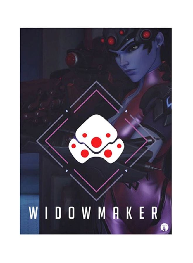 Video Game Overwatch Metal Plate Poster Purple/Blue/White 15x20cm