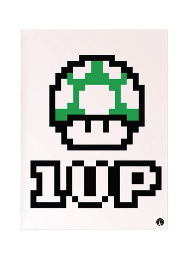 BP Super Mario Video Game Metal Plate Poster Green/Pink/Black 15x20cm