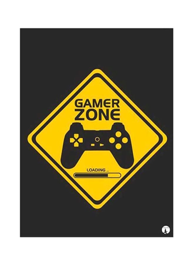 بي بي ملصق لألواح معدنية مكتوب عليه عبارات باللغة الإنجليزية أسود/ أصفر 15x20سم