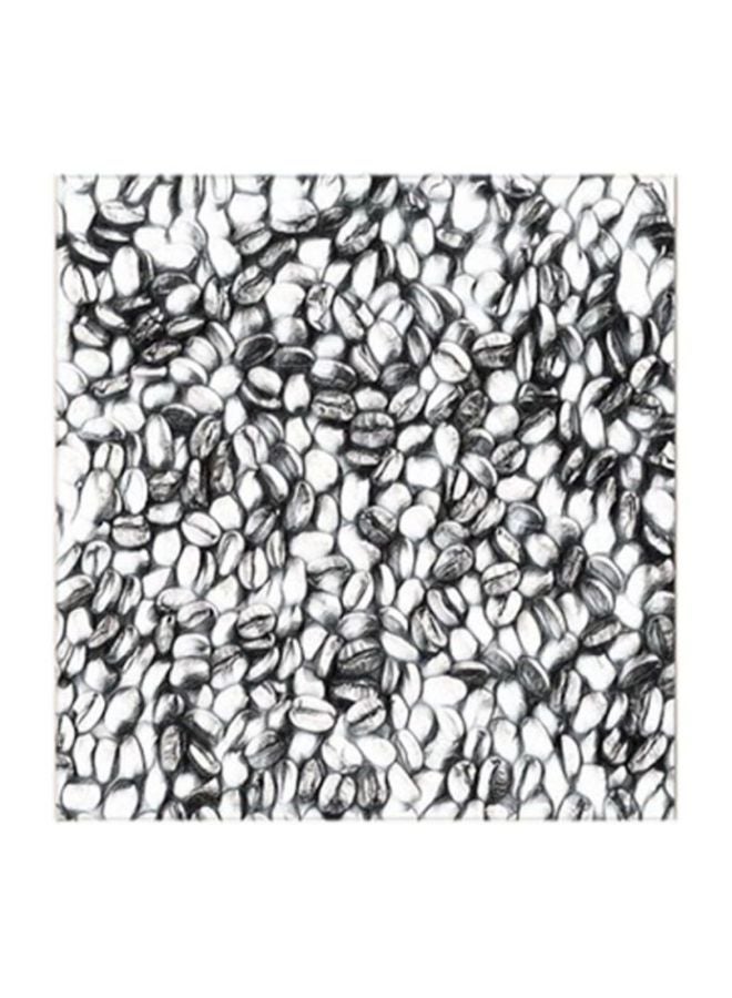 أتيك لوحة فنية لديكور الحائط تمثل قهوة أسود/ أبيض 30x30سم