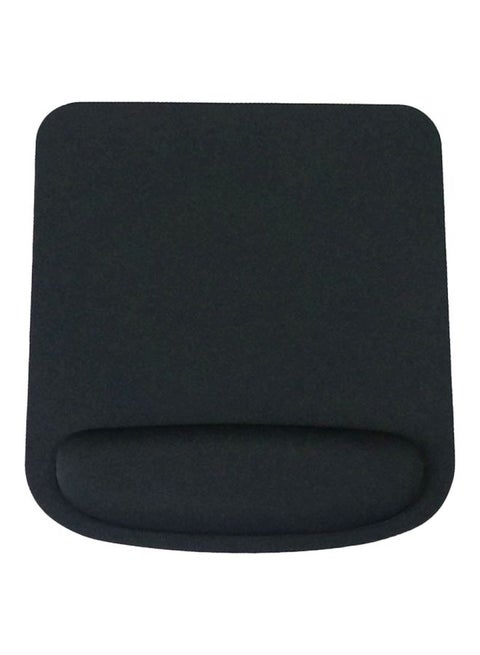 Non-Slip Wrist Support Mouse Pad Black