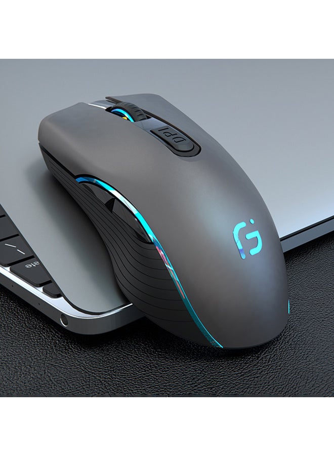 Generic Wireless LED Gaming Mouse Grey/Blue  - Image 2