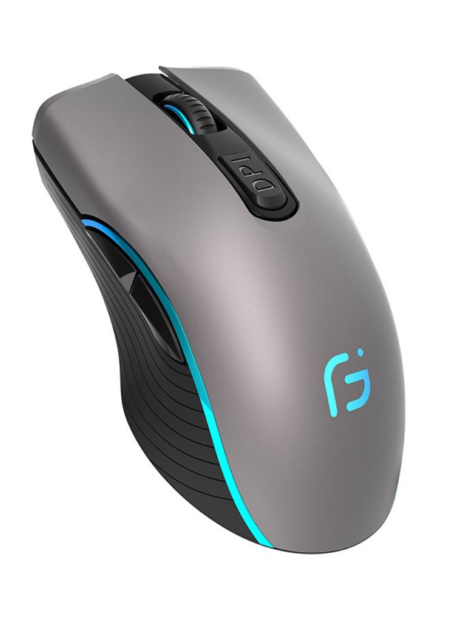Generic Wireless LED Gaming Mouse Grey/Blue  - Image 1