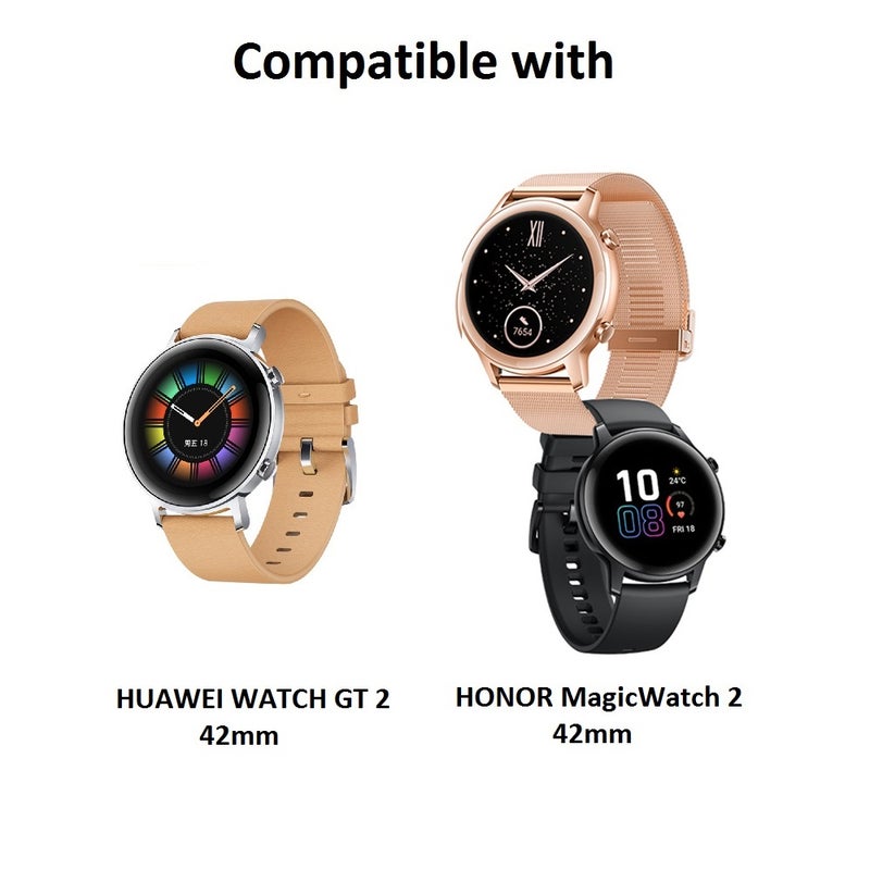 20mm Watchband Stainless Steel Mesh Watch Silver - Image 3