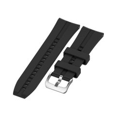 20mm Silicone Watch Strap Band with Buckle Black