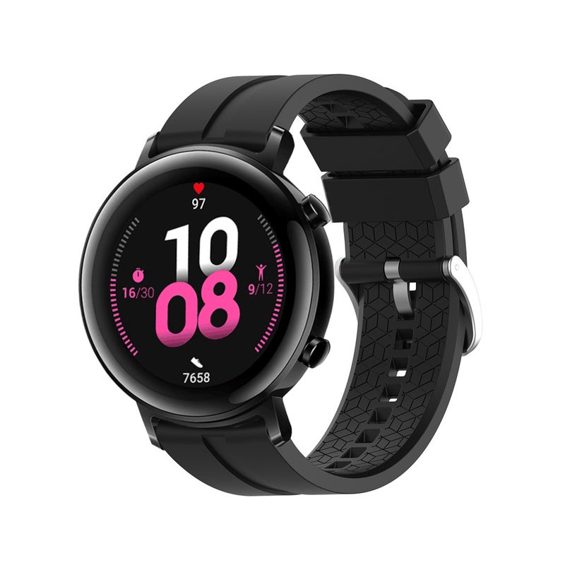 Generic - 20mm Silicone Watch Strap Band with Buckle Black - Image 1