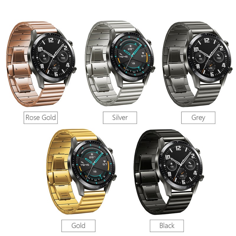 22mm Stainless Steel Watch Band Strap Silver - Image 2