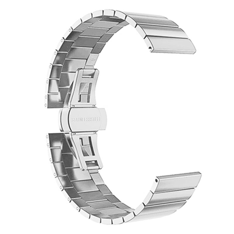 22mm Stainless Steel Watch Band Strap Silver - Image 1