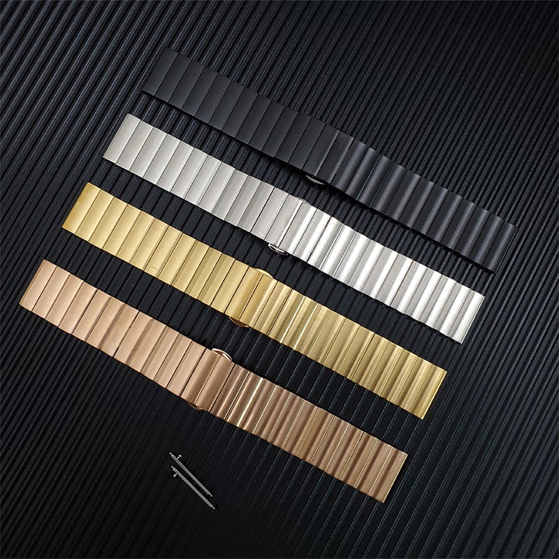 22mm Stainless Steel Watch Band Strap Silver - Image 3