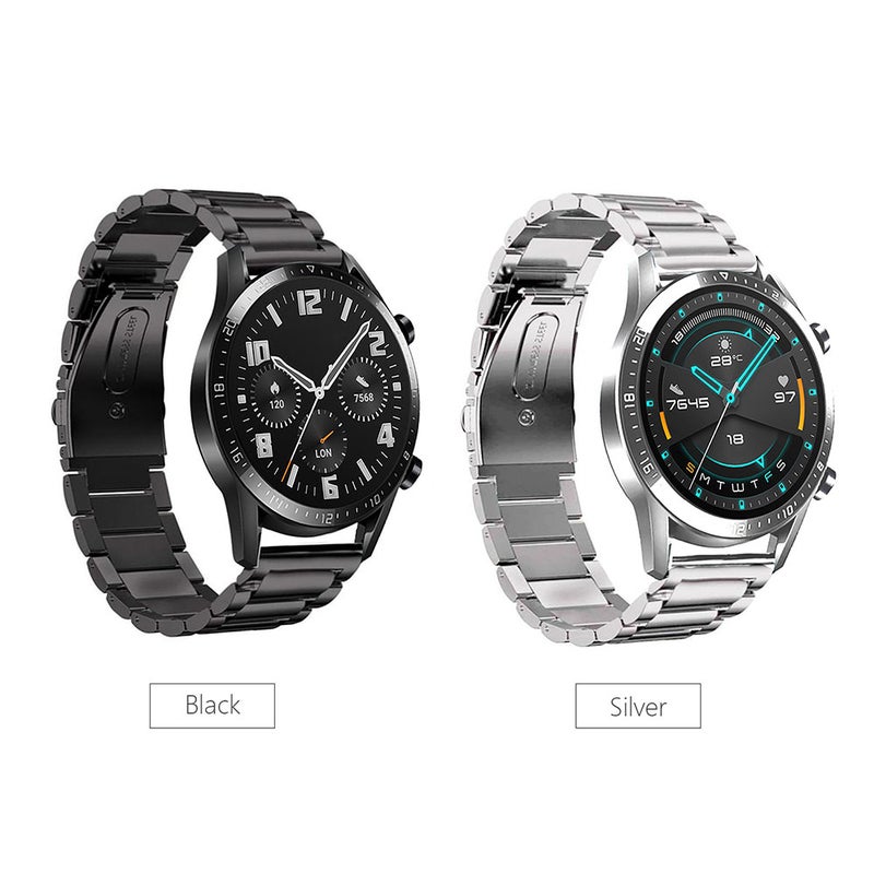 22mm Stainless Steel Watch Band Strap Silver - Image 3