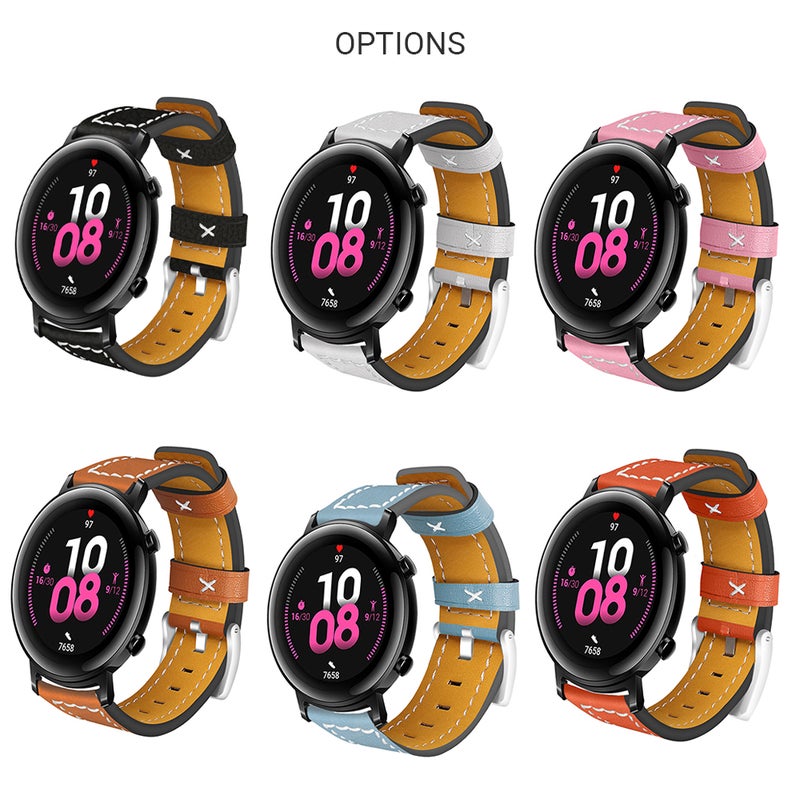 Generic - 20mm Leather Watch Strap Black - Image 1