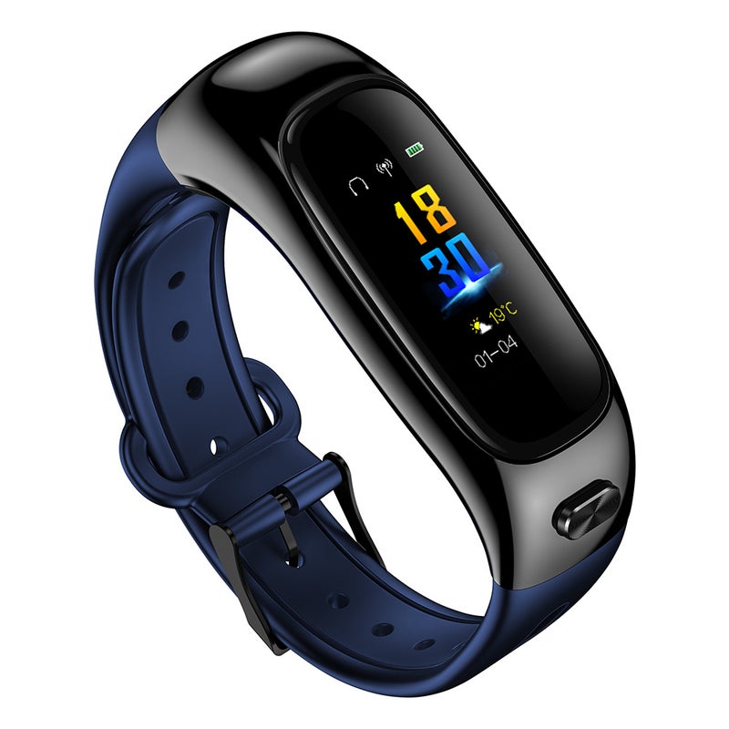 S1 Sports Band BT Earphone Smart Headset With Microphone Black/Dark Blue - Image 2