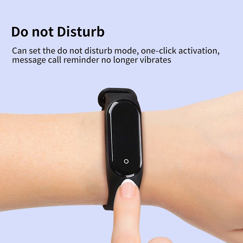 Generic - M4 Smart Band Sports Tracker Fitness Bracelet Black - Image 1