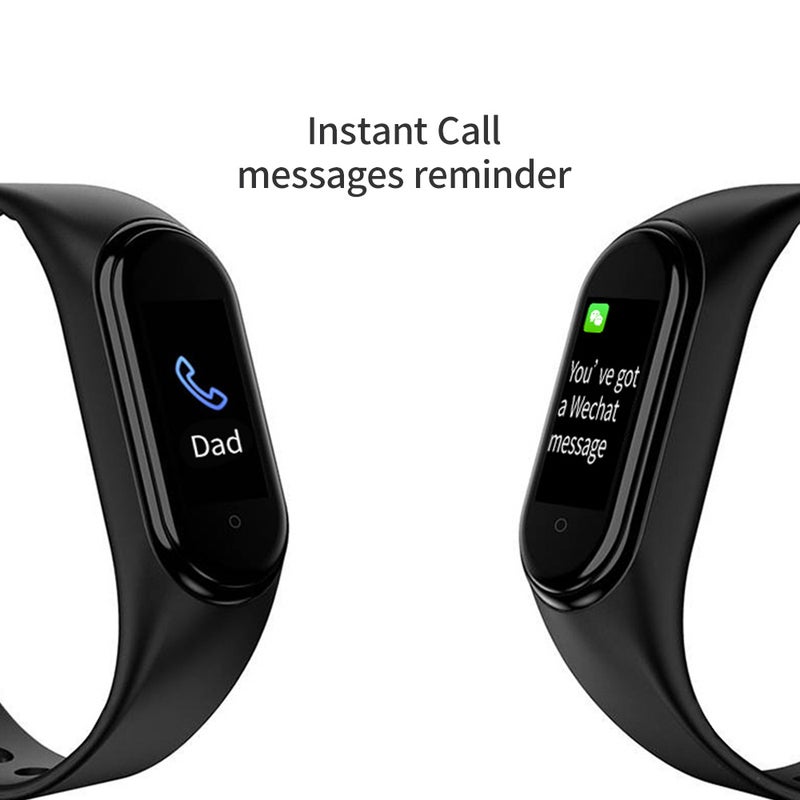Generic - M4 Smart Band Sports Tracker Fitness Bracelet Black - Image 1