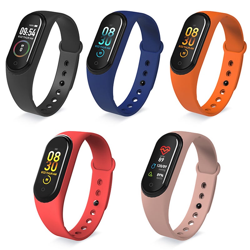 Generic - M4 Smart Band Sports Tracker Fitness Bracelet Black - Image 1