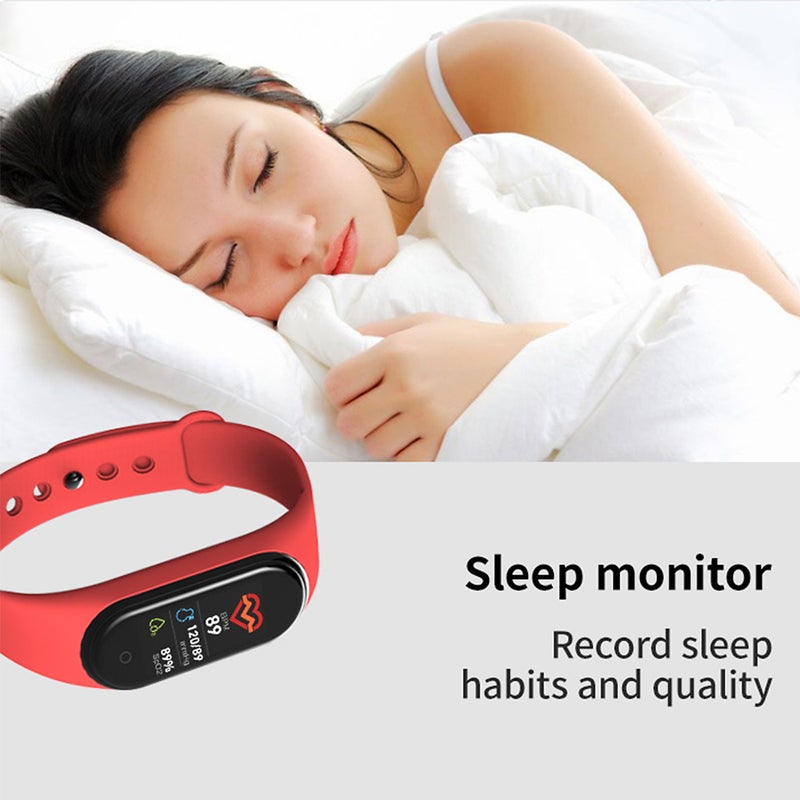 Generic - M4 Smart Band Sports Tracker Fitness Bracelet Black - Image 1
