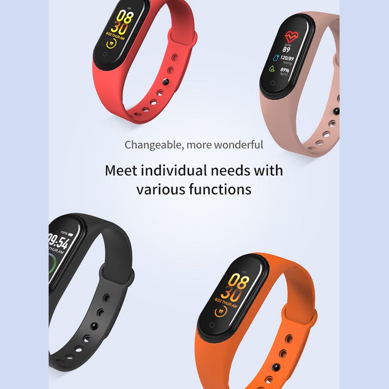 M4 Smart Band Sports Tracker Fitness Bracelet Red - Image 4