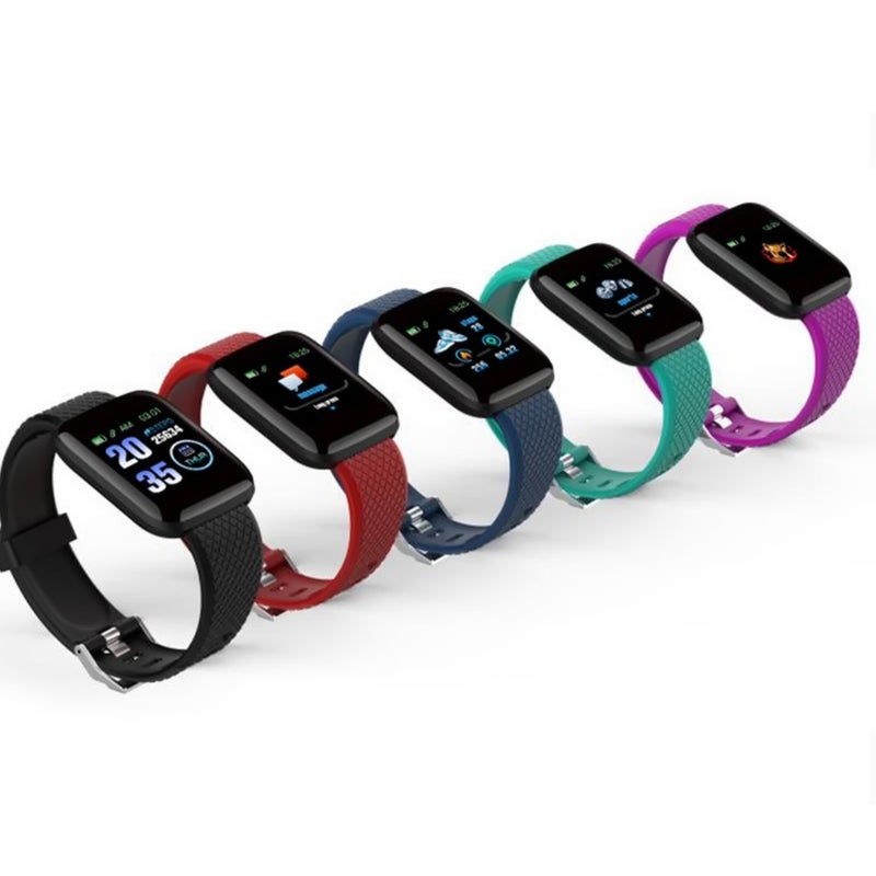 116Plus Sports Fitness Bracelet Black - Image 5