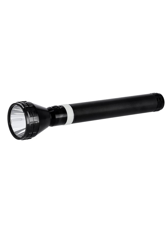 Olsenmark Rechargeable LED Flashlight Torch Black  - Image 1