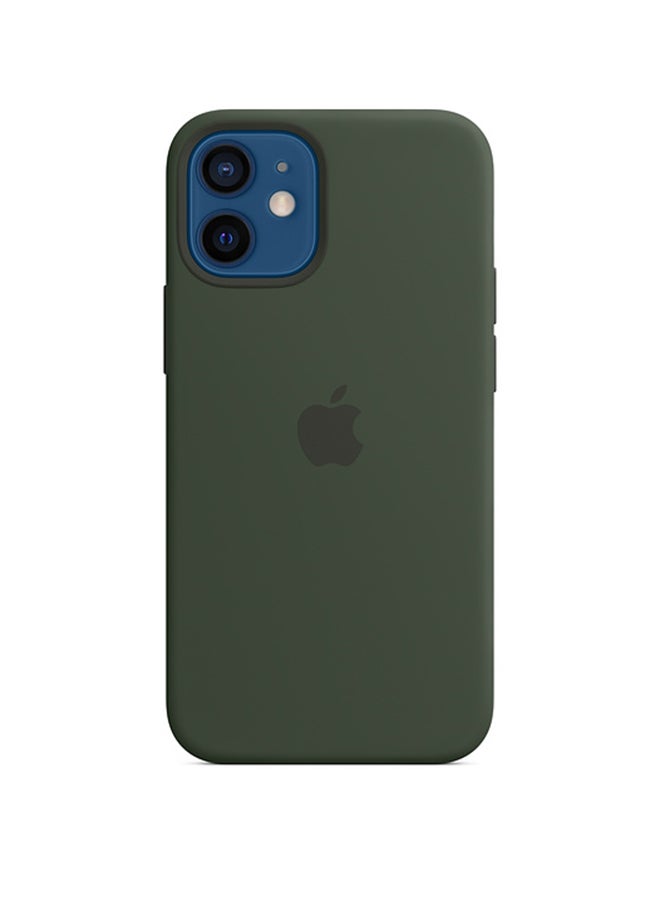 Apple - iPhone 12 mini Silicone Case with MagSafe Cyprus Green - Image 1