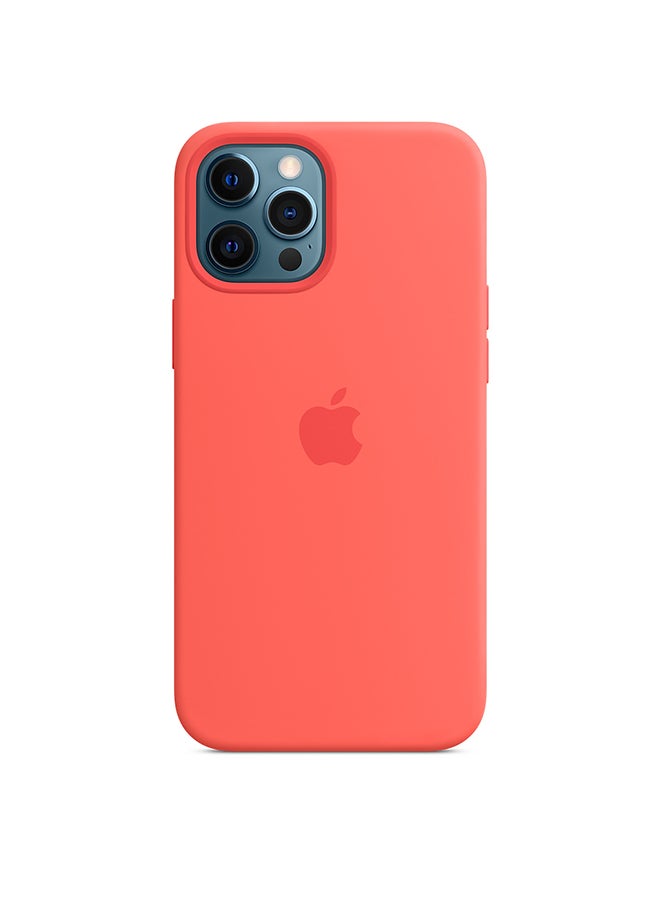 iPhone 12 Pro Max Silicone Case with MagSafe Pink Citrus