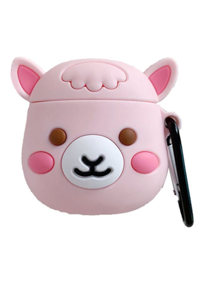 Beauenty Cartoon Themed Case Cover With Carabiner For Apple AirPods 1/2 Pink/White/Black - Image 1