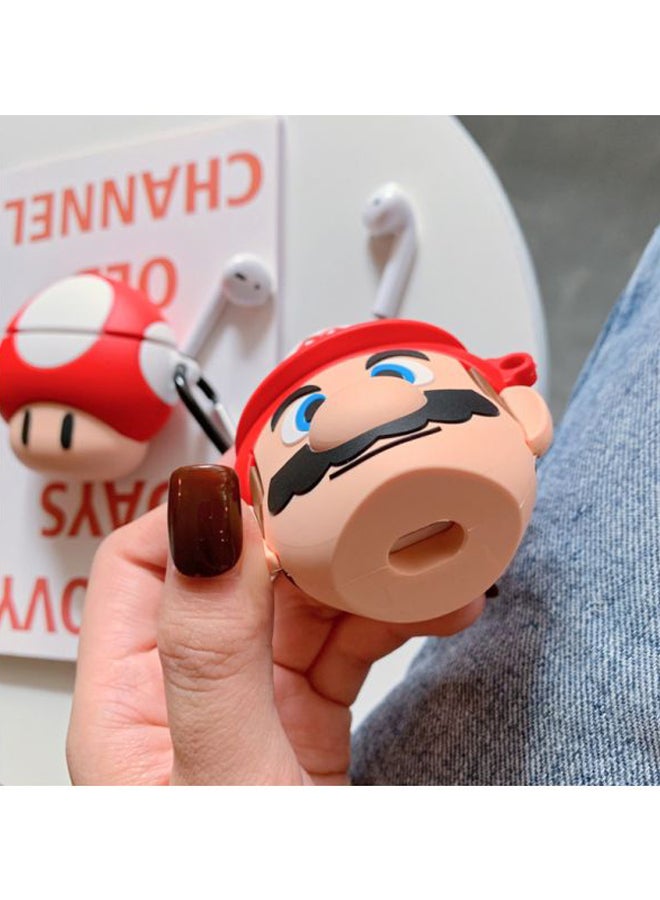 Beauenty Mario Shaped Case Cover For Apple AirPods 1/2 Red/Beige/Black - Image 3