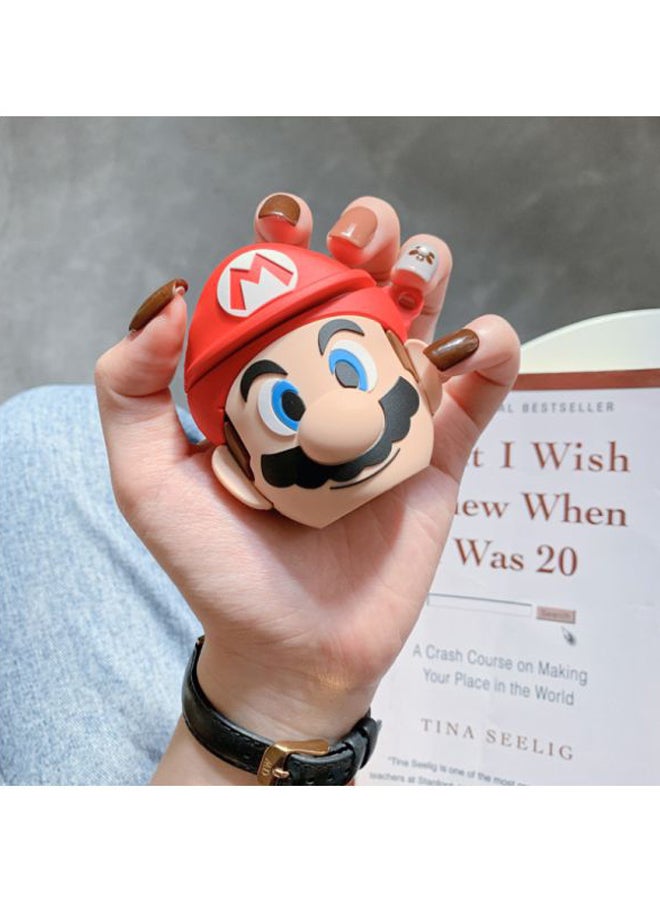 Beauenty Mario Shaped Case Cover For Apple AirPods 1/2 Red/Beige/Black - Image 2