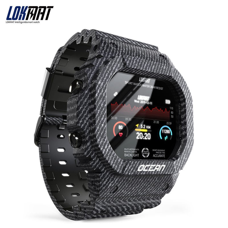 LOKMAT Waterproof Two-way Lookup Fitness Tracker Smartwatch Black - Image 1