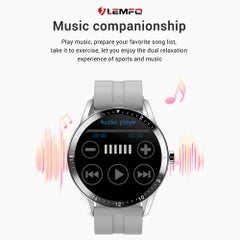 Lemfo 1.3" G20 BT 4.0 HD Screen Multi-Sports Mode Smartwatch Black Silicone Strap  - Image 4