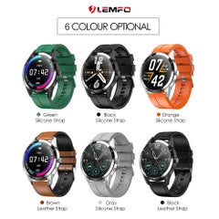 Lemfo 1.3" G20 BT 4.0 HD Screen Multi-Sports Mode Smartwatch Black Silicone Strap  - Image 3