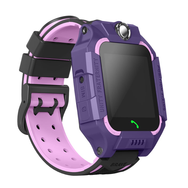 E19 Children's Positioning Energy-Saving Flashlight Smartwatch Purple - Image 3
