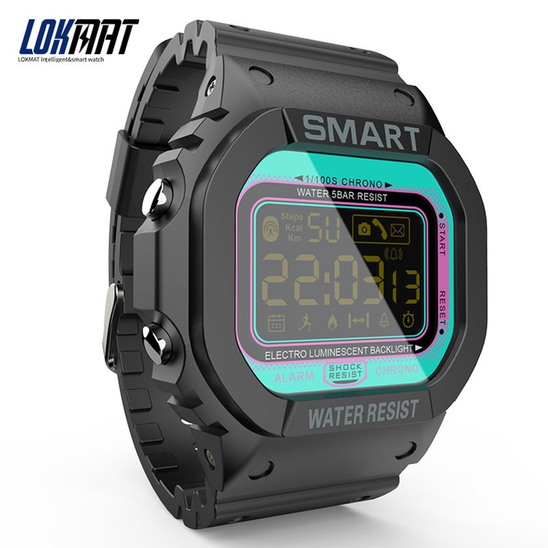 LOKMAT MK22 BT 4.0 Fitness Tracker Smartwatch Black - Image 2
