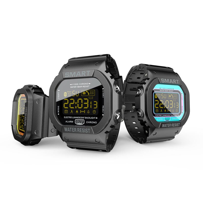 LOKMAT MK22 BT 4.0 Fitness Tracker Smartwatch Black - Image 4