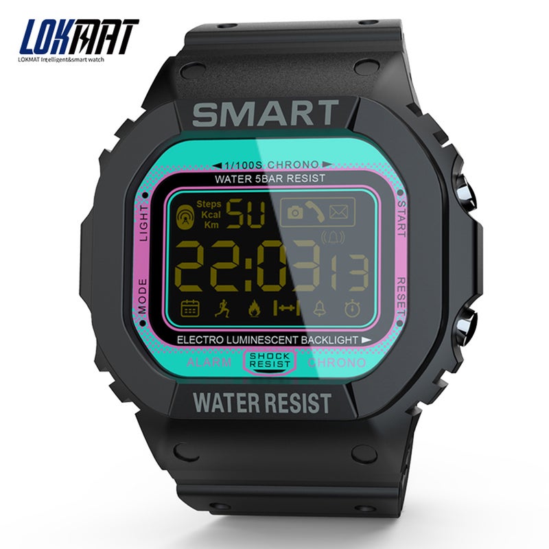 LOKMAT MK22 BT 4.0 Fitness Tracker Smartwatch Black - Image 3