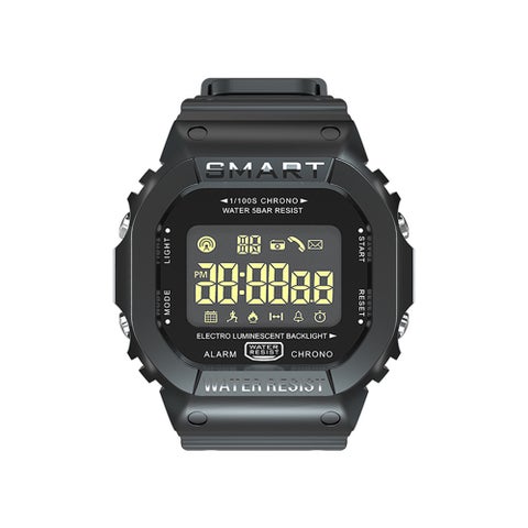 MK22 BT 4.0 Fitness Tracker Smartwatch Black