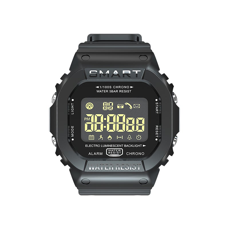 MK22 BT 4.0 Fitness Tracker Smartwatch Black