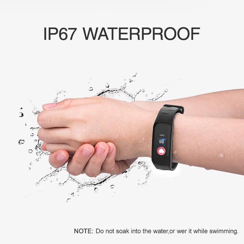 Generic IP67 Waterproof Fitness Tracker Smartwatch Black  - Image 4