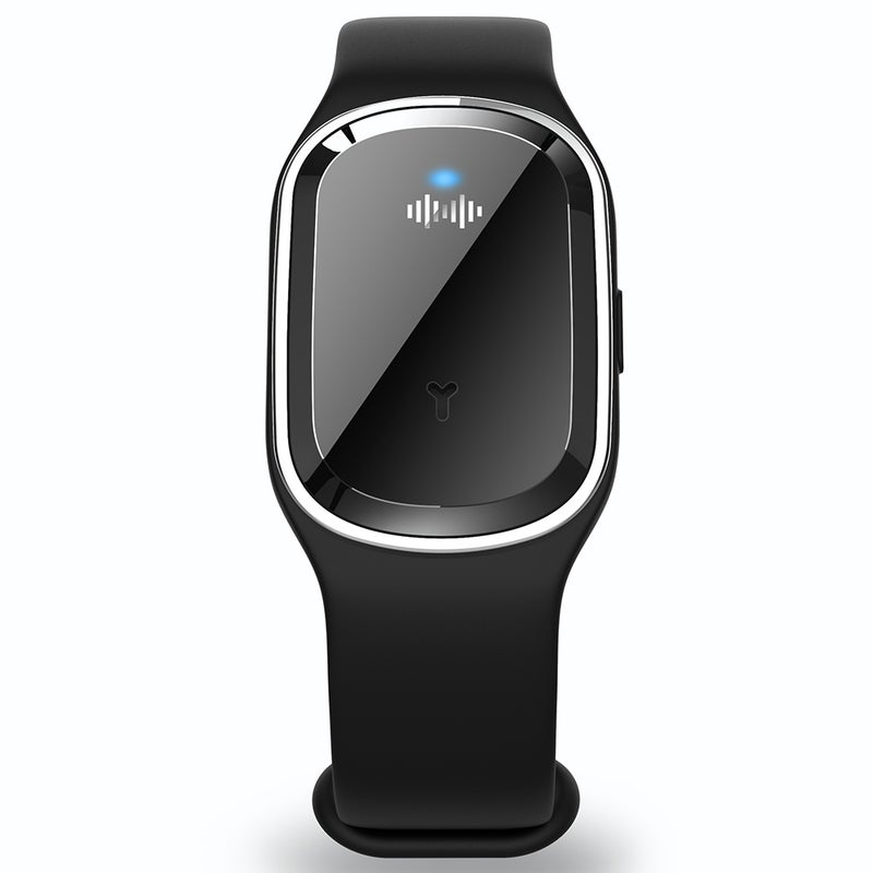 سوار إلكتروني محمول مضاد للماء طارد للبعوض، مناسب للأطفال 10 x 4.5 x 6سم أسود - Image 3