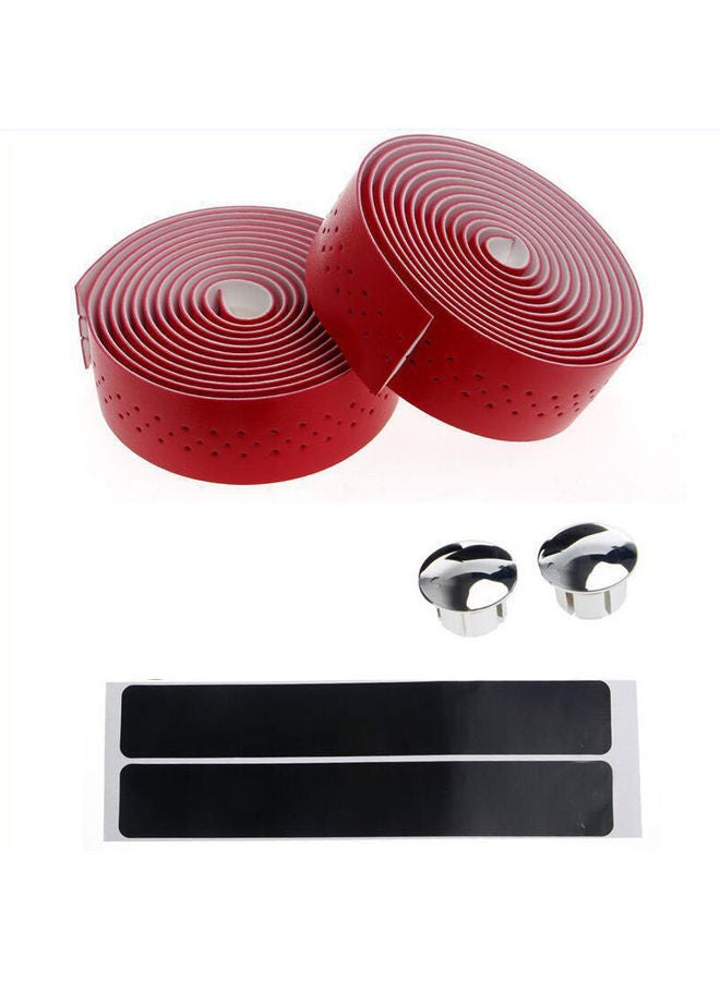 Generic Fixed Gear Road Bike Anti-slip Handlebar Tape Bicycle Handle Belt Wrap+2 Bar Plug Bicycle Parts Bike Accessories 12*12*12cm  - Image 1