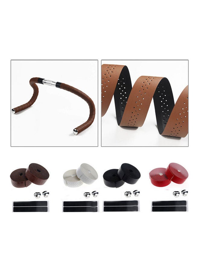 Generic Fixed Gear Road Bike Anti-slip Handlebar Tape Bicycle Handle Belt Wrap+2 Bar Plug Bicycle Parts Bike Accessories 12*12*12cm  - Image 2