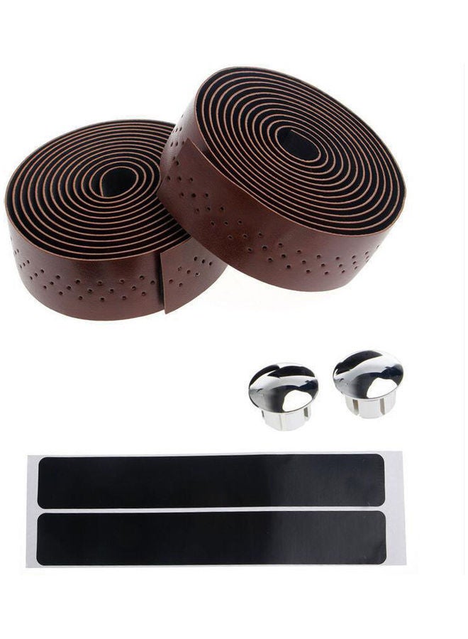Generic Fixed Gear Road Bike Anti-slip Handlebar Tape Bicycle Handle Belt Wrap+2 Bar Plug Bicycle Parts Bike Accessories 12*12*12cm  - Image 4