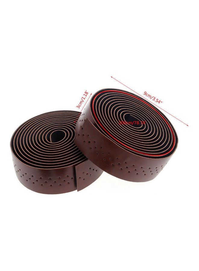 Generic Fixed Gear Road Bike Anti-slip Handlebar Tape Bicycle Handle Belt Wrap+2 Bar Plug Bicycle Parts Bike Accessories 18*18*18cm - Image 2