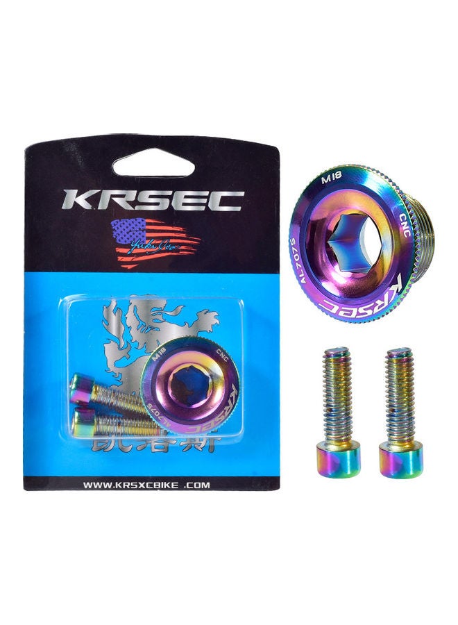 Generic KRSE Crankset Screw M18/M20 Aluminum Alloy Hollow Bike Chain Wheel Right Crank Cap Cover Bicycle Crank Arm Parts 10*10*10cm - Image 1