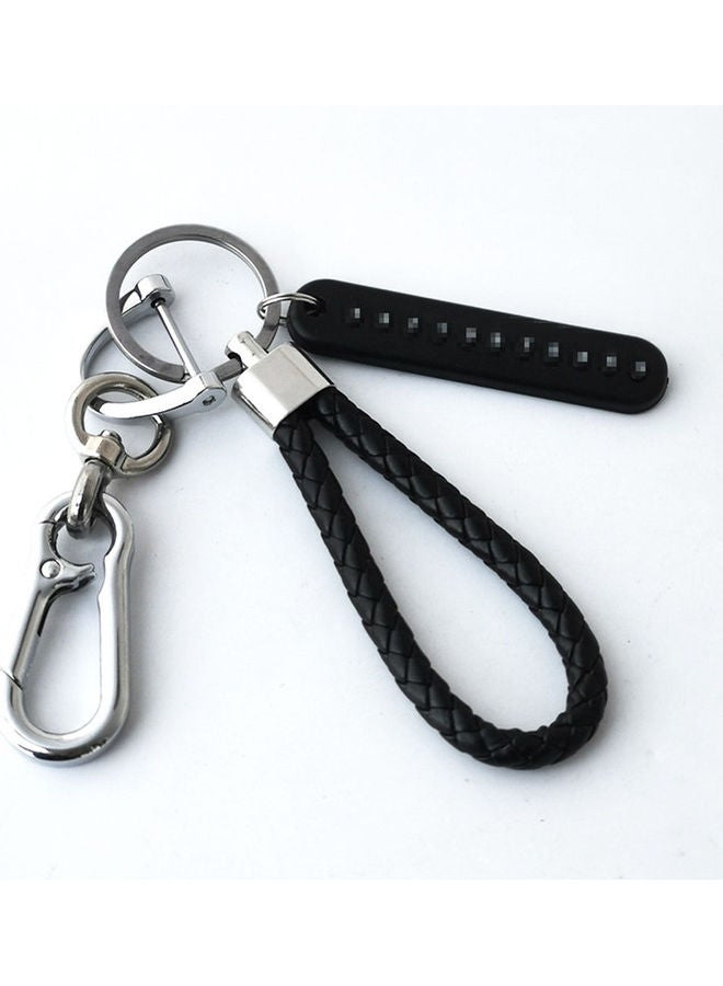 Generic Anti-lost Car Keychain with Phone Number Card Keyring Phone Number Plate Key Ring Auto Vehicle Key Chain Accessories  - Image 2