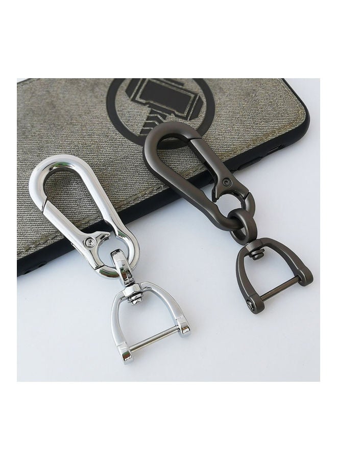 Generic Car Metal Key Ring Holder Fashion Remote Car Keychain Multi-function Keyring  - Image 2