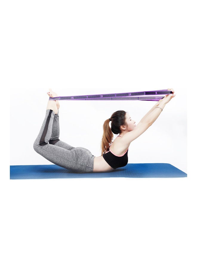 Generic Yoga Fitness Elastic Band 9-Loop Training Strap Tension Resistance Exercise Stretching Band for Sports 14*14*14cm  - Image 2