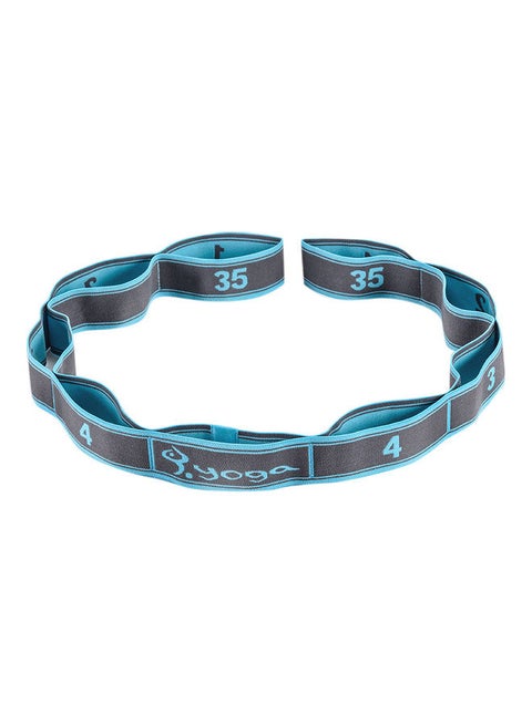 Yoga Fitness Elastic Band 9-Loop Training Strap Tension Resistance Exercise Stretching Band for Sports 14*14*14cm