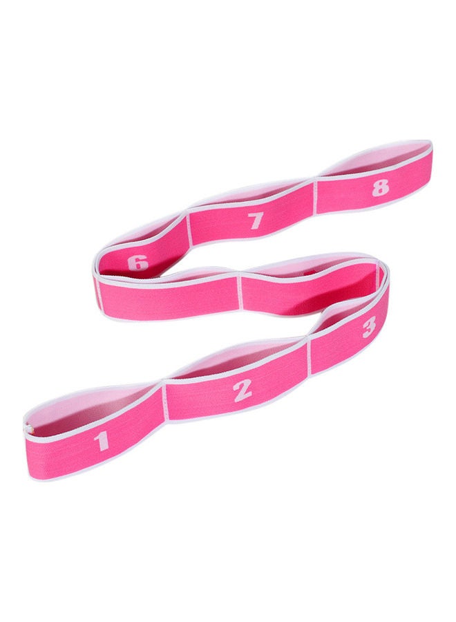High Elastic Yoga Fitness Resistance Band 8-Loop Training Strap Tension Resistance Exercise Stretching Band for Sports Dancing 15.5*15.5*15.5cm - Image 1